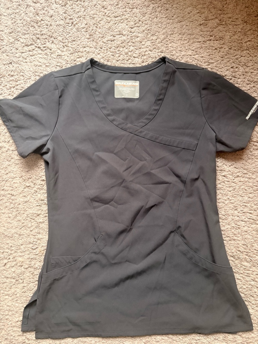 Skechers Women's Grey Scrub Top